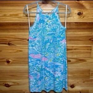 Lilly Pulitzer Margot Dress Gustavia Green Sunshine City Print Size XS